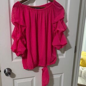 Women's Pink dressy Top size medium